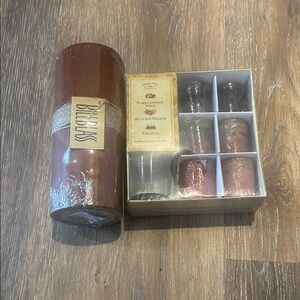 E899 Bill Blass Candle Set and boxed Votive set